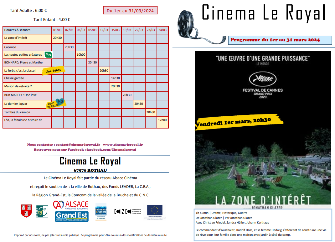 Programme de mars